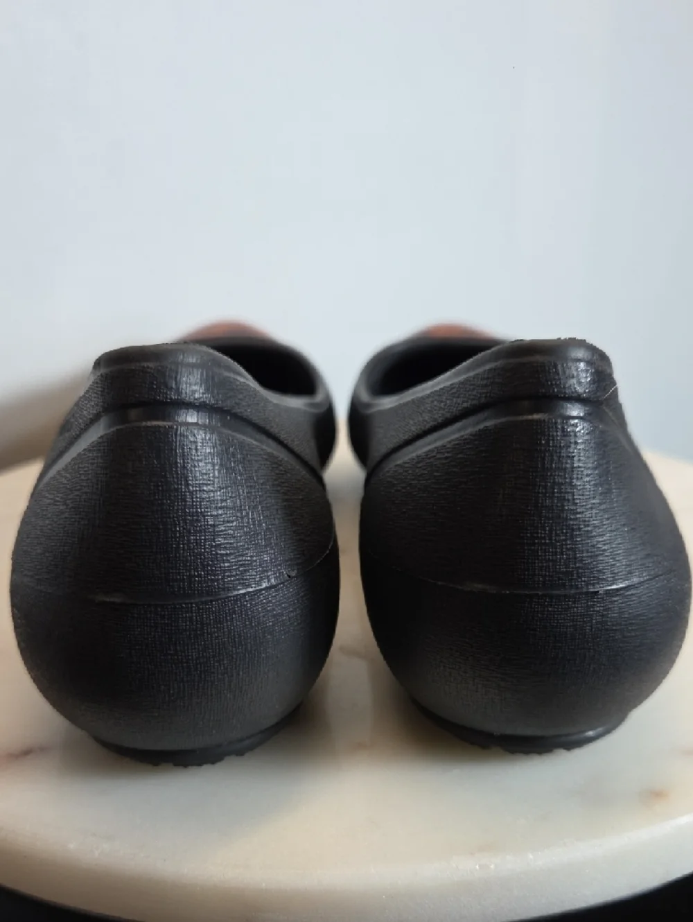 Women’s Black Ballet Flats with Tortoiseshell Cap Toe Size 9 - Picture 4 of 8